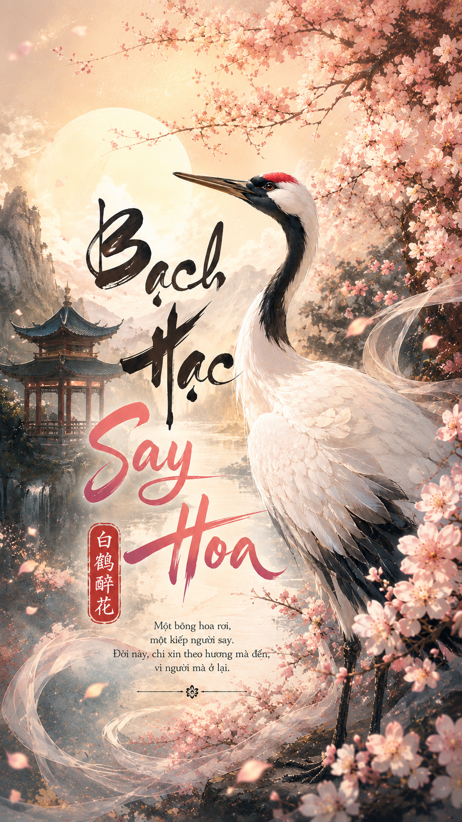 Bạch Hạc Say Hoa